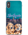 Funda personalizada para teléfono con 2 mascotas 'Doggos of Los Angeles'