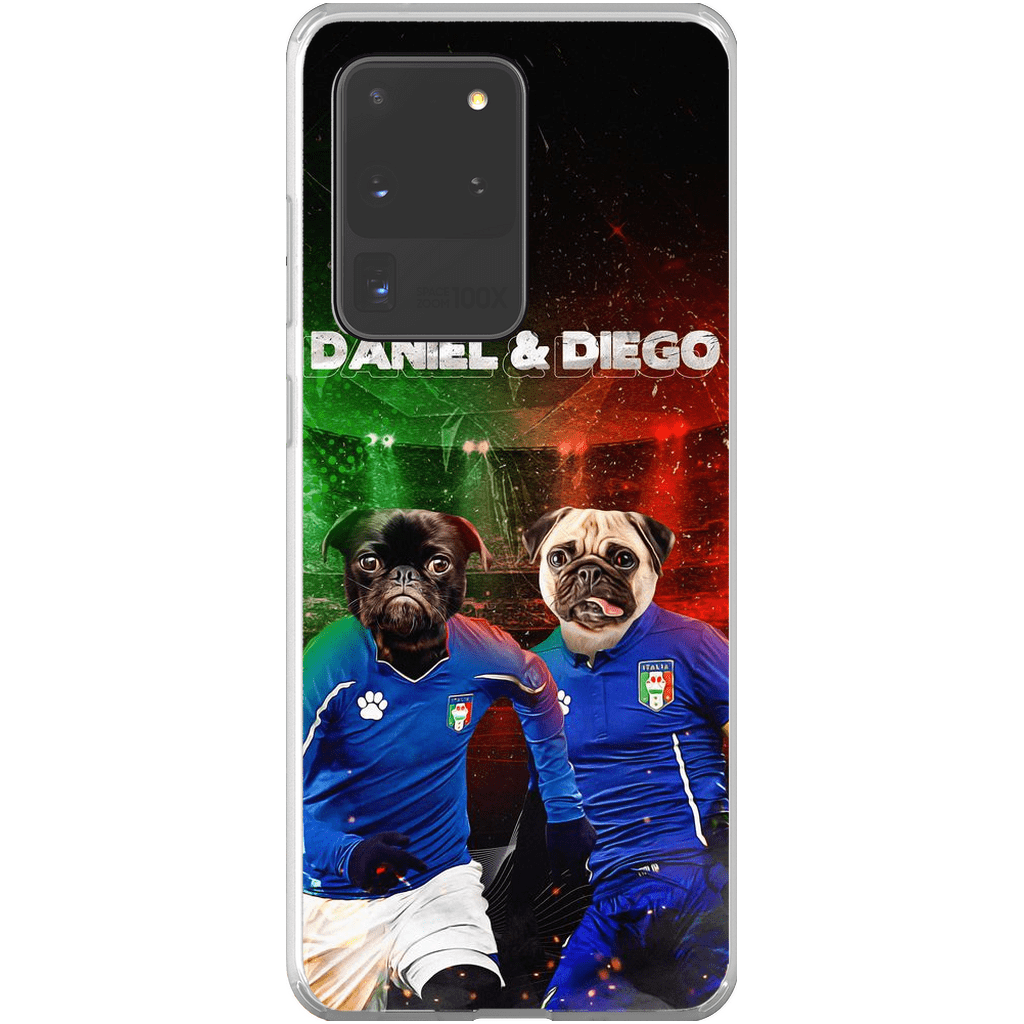 &#39;Italy Doggos&#39; Funda personalizada para teléfono con 2 mascotas