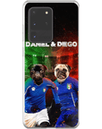 'Italy Doggos' Funda personalizada para teléfono con 2 mascotas