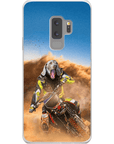 Funda para móvil personalizada 'El piloto de motocross'