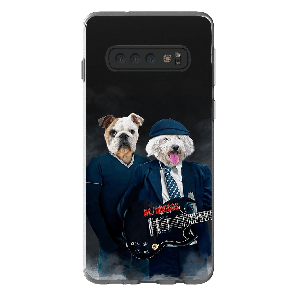 Funda personalizada para teléfono con 2 mascotas &#39;AC/Doggos&#39;