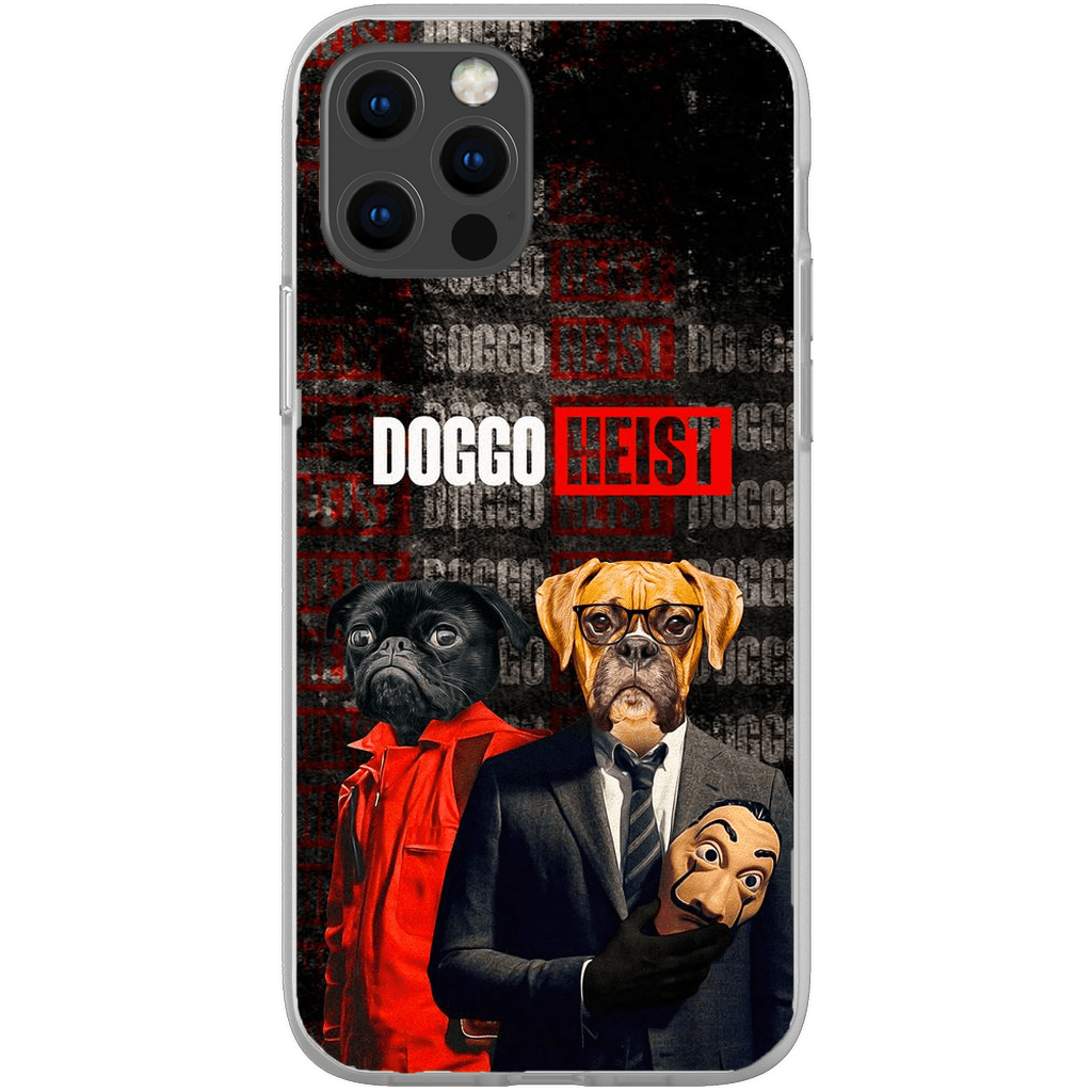 Funda personalizada para teléfono con 2 mascotas &#39;Doggo Heist&#39;