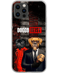 Funda personalizada para teléfono con 2 mascotas 'Doggo Heist'