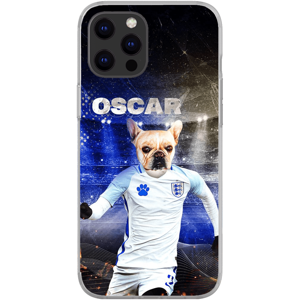 Funda para teléfono personalizada &#39;England Doggos Soccer&#39;