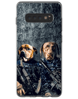 Funda personalizada para teléfono con 2 mascotas 'The Navy Veterans'