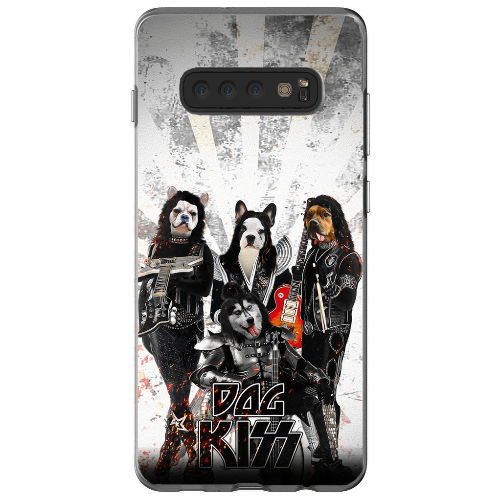 Funda personalizada para teléfono con 4 mascotas &#39;Kiss Doggos&#39;