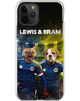 Funda personalizada para teléfono con 2 mascotas 'Scotland Doggos'