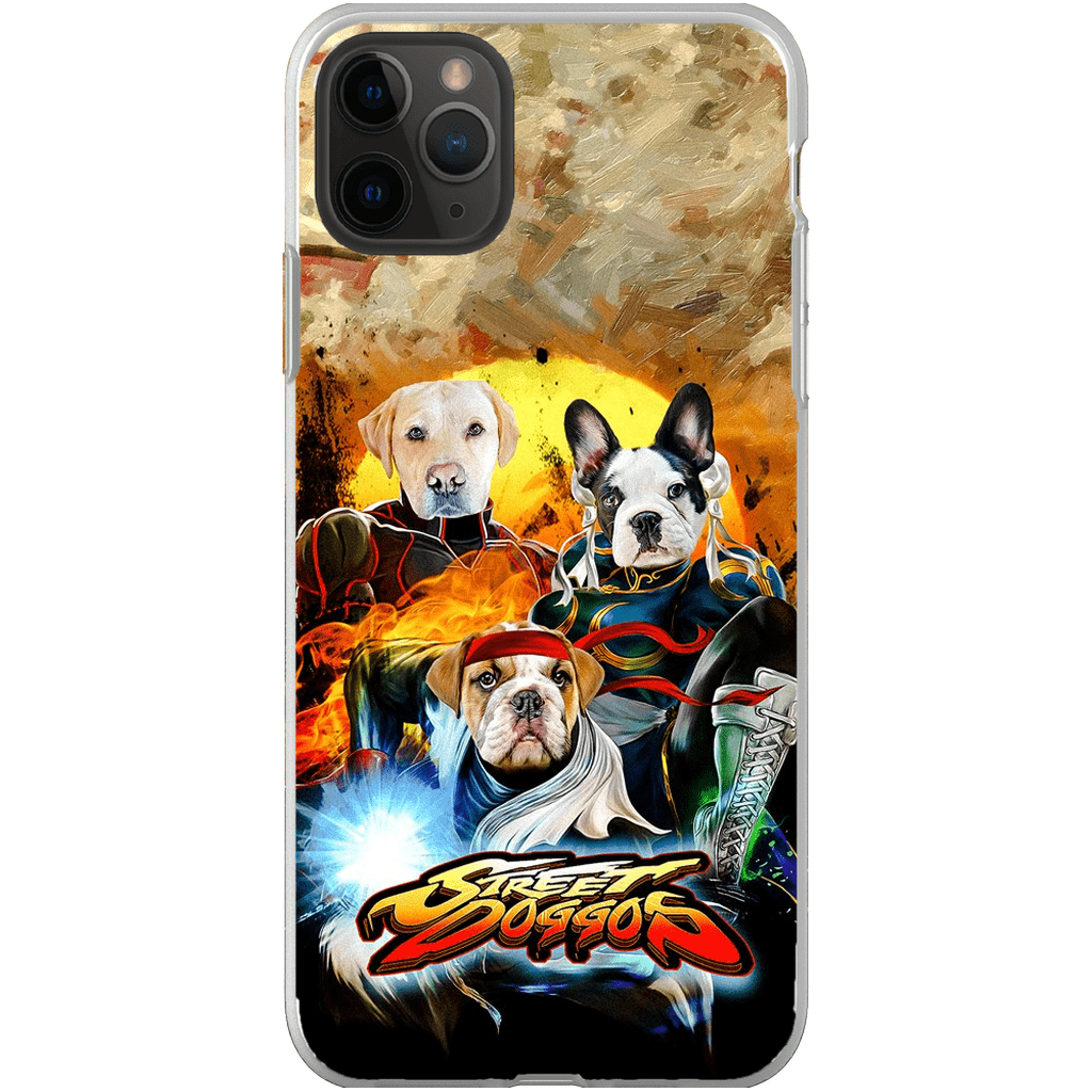 &#39;Street Doggos&#39; Funda personalizada para teléfono con 3 mascotas