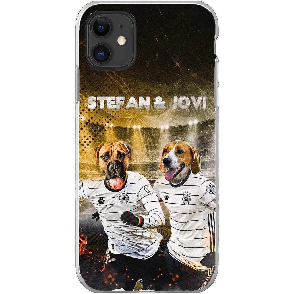 &#39;Alemania Doggos&#39; Funda personalizada para teléfono con 2 mascotas