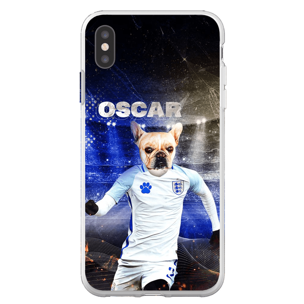 Funda para teléfono personalizada &#39;England Doggos Soccer&#39;