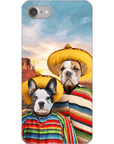 '2 Amigos' Funda personalizada para teléfono con 2 mascotas