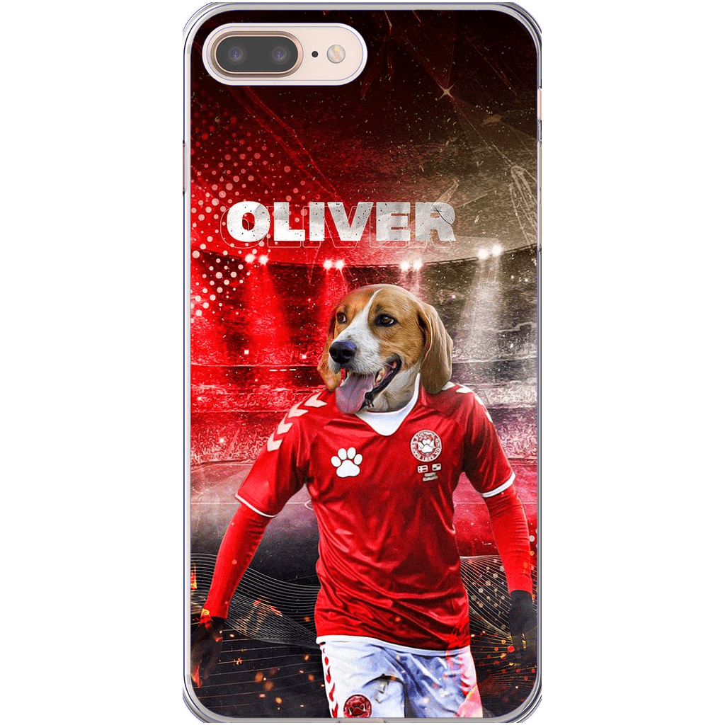 Funda para móvil personalizada &#39;Dinamarca Doggos Soccer&#39;