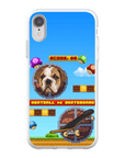 Funda de teléfono para mascotas personalizada con videojuego retro