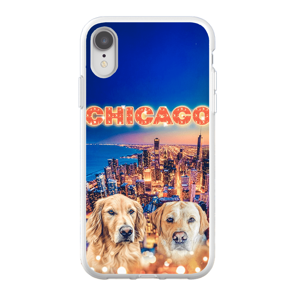 Funda personalizada para teléfono con 2 mascotas &#39;Doggos Of Chicago&#39;