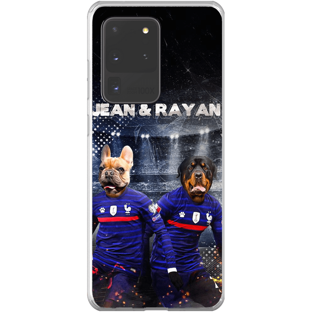 Funda personalizada para teléfono con 2 mascotas &#39;France Doggos&#39;