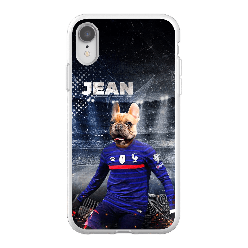 Funda para teléfono personalizada &#39;France Doggos Soccer&#39;