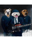 Puzzle personalizado de 3 mascotas 'AC/Doggos'