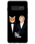 Funda para teléfono personalizada 'El padre gato y la madre gato'