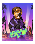 Lienzo personalizado para mascotas 'A Night At The Pawsbury'