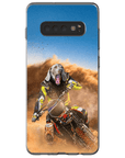 Funda para móvil personalizada 'El piloto de motocross'