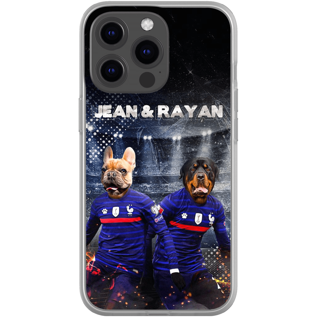 Funda personalizada para teléfono con 2 mascotas &#39;France Doggos&#39;