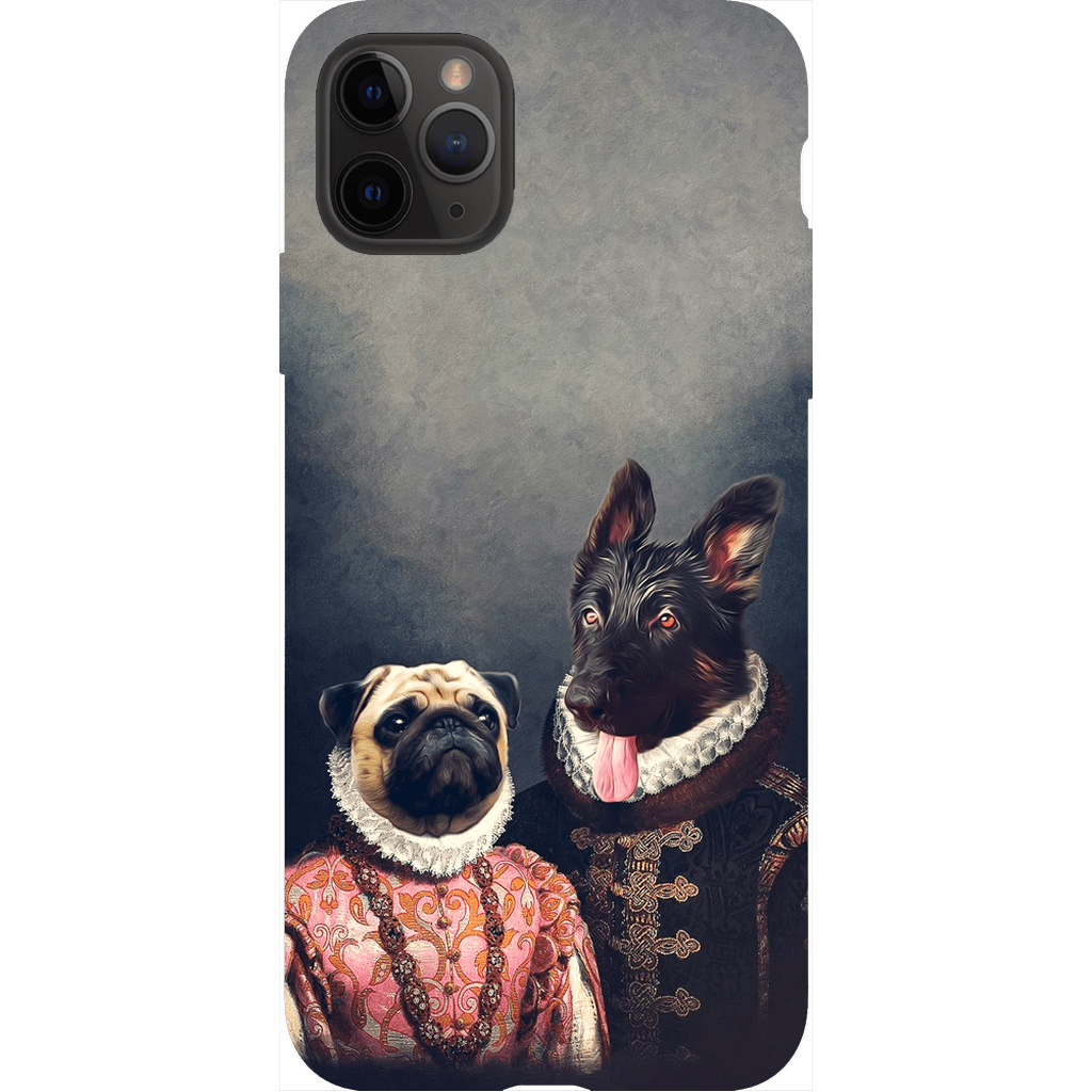 Funda personalizada para teléfono con 2 mascotas &#39;Duque y Archiduquesa&#39;