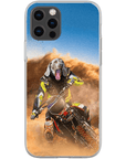 Funda para móvil personalizada 'El piloto de motocross'