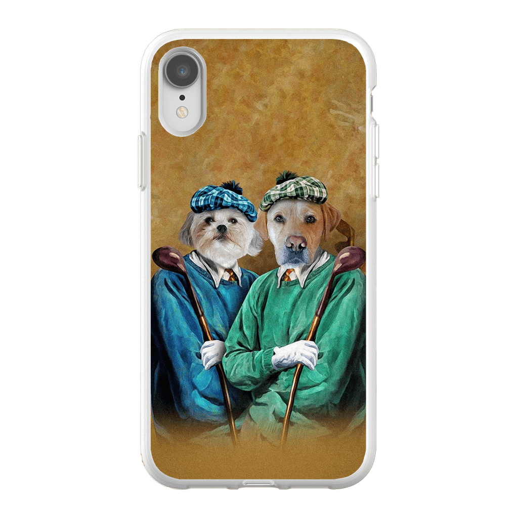 Funda personalizada para teléfono con 2 mascotas &#39;The Golfers&#39;