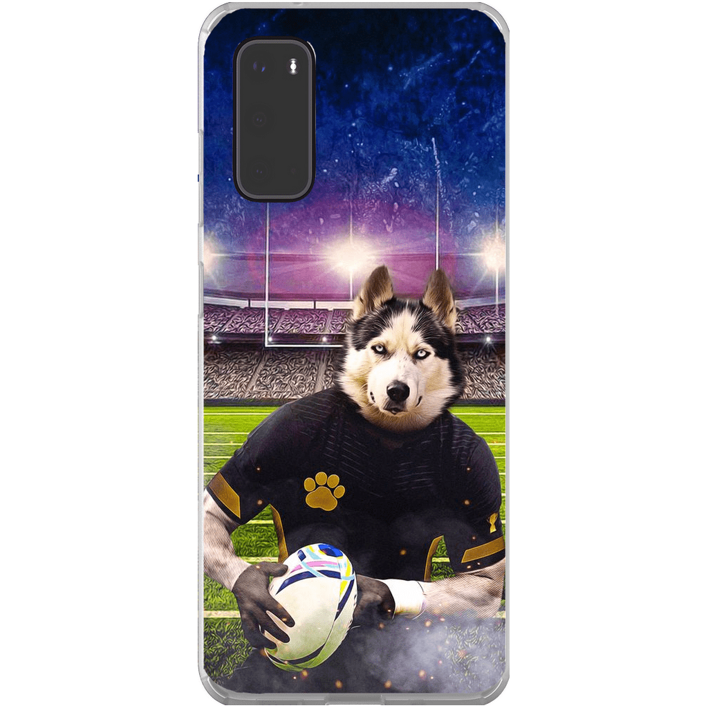 Funda para móvil personalizada &#39;El jugador de rugby&#39;