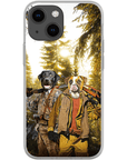 Funda personalizada para teléfono con 2 mascotas 'The Hunters'