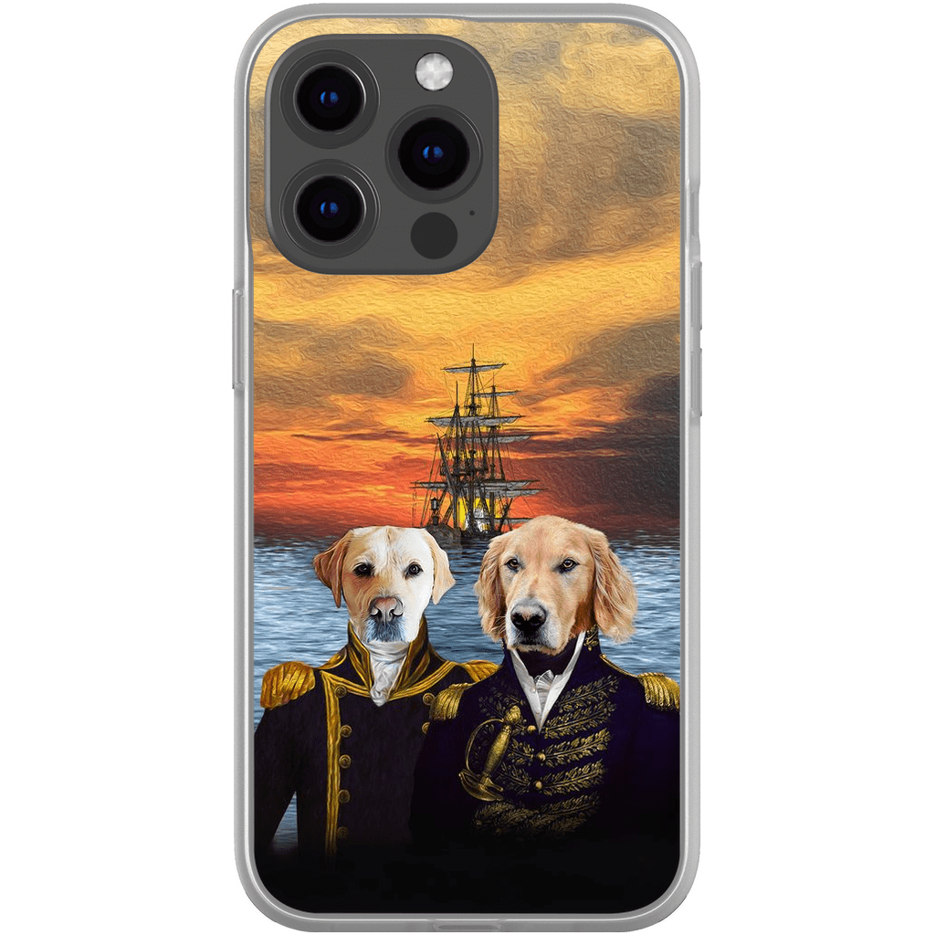 Funda personalizada para teléfono con 2 mascotas &#39;The Explorers&#39;