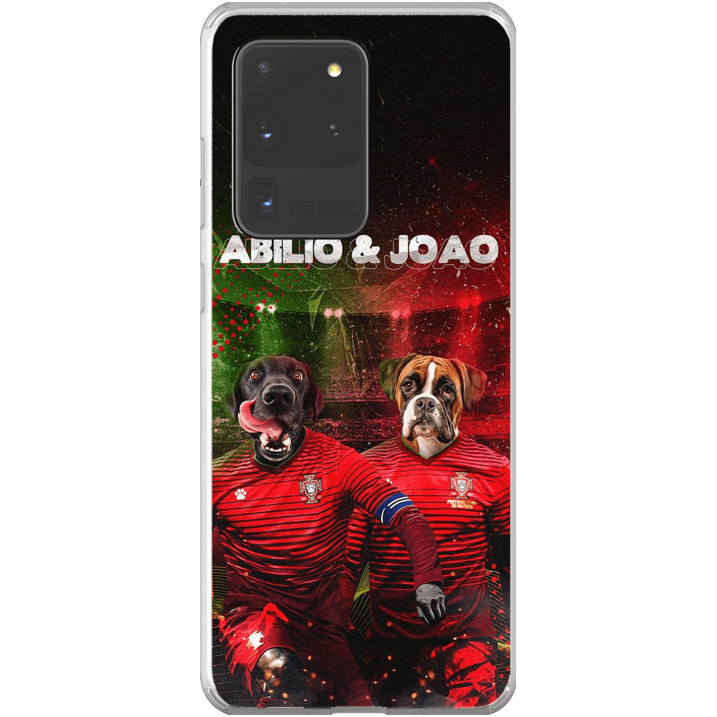 &#39;Portugal Doggos&#39; Funda personalizada para teléfono con 2 mascotas