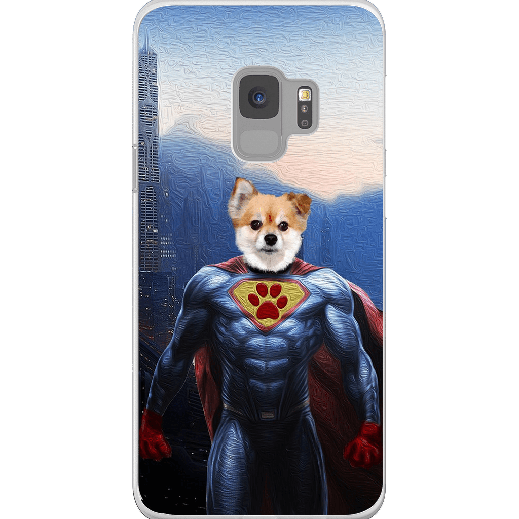 Funda personalizada para teléfono con mascota &#39;Super Dog&#39;