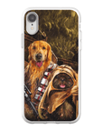 Funda personalizada para teléfono con 2 mascotas 'Chewdogga &amp; Dogg-E-Wok'