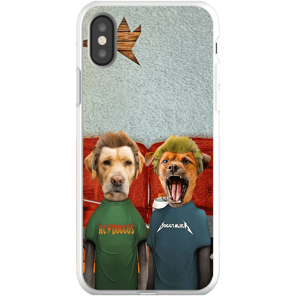 Funda personalizada para teléfono con 2 mascotas &#39;Beavis y Buttsniffer&#39;