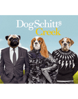 Lienzo personalizado para 3 mascotas 'DogSchitt's Creek'