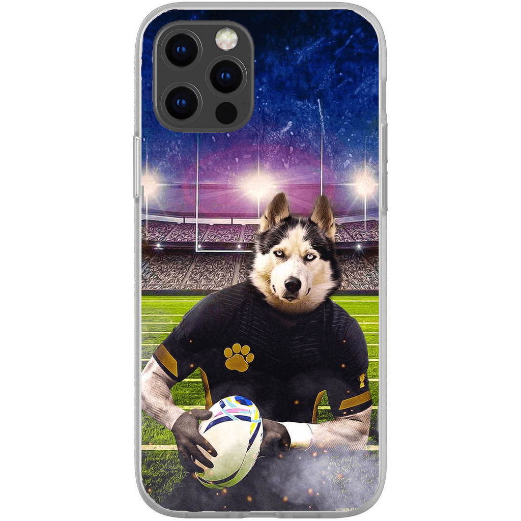 Funda para móvil personalizada &#39;El jugador de rugby&#39;