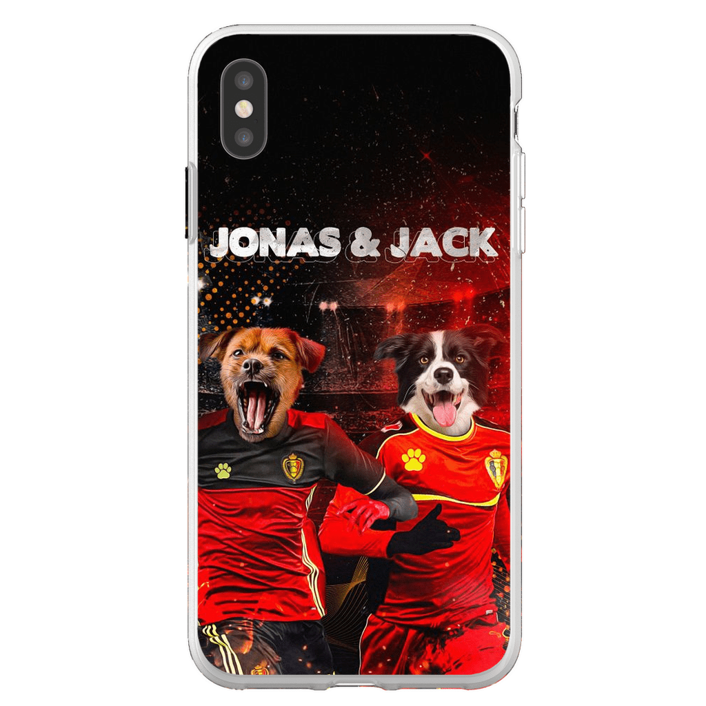 Funda personalizada para teléfono con 2 mascotas &#39;Belgium Doggos&#39;