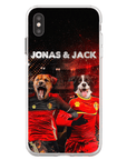 Funda personalizada para teléfono con 2 mascotas 'Belgium Doggos'