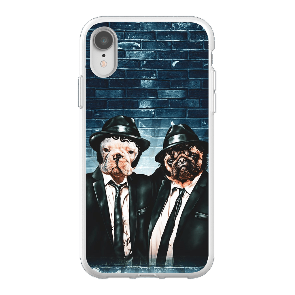 Funda personalizada para teléfono con 2 mascotas &#39;The Blues Doggos&#39;