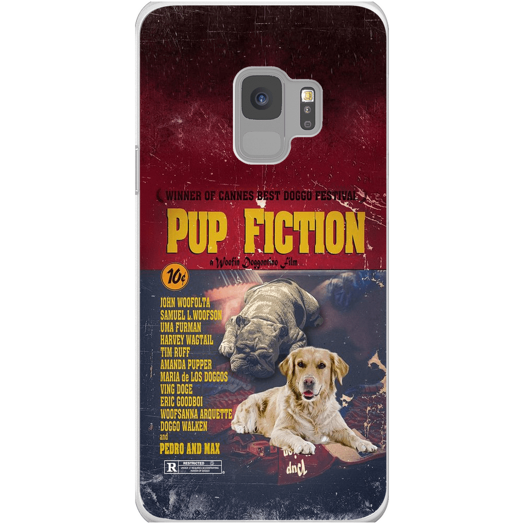 Funda personalizada para teléfono con 2 mascotas &#39;Pup Fiction&#39;