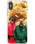 Funda personalizada para teléfono con 2 mascotas 'Squid Paws'