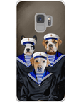 Funda personalizada para teléfono con 3 mascotas 'Los Marineros'