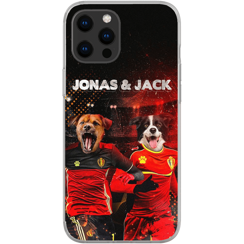 Funda personalizada para teléfono con 2 mascotas &#39;Belgium Doggos&#39;