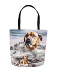 Bolsa de asas personalizada para mascotas 'Majestic Snowy Mountain'