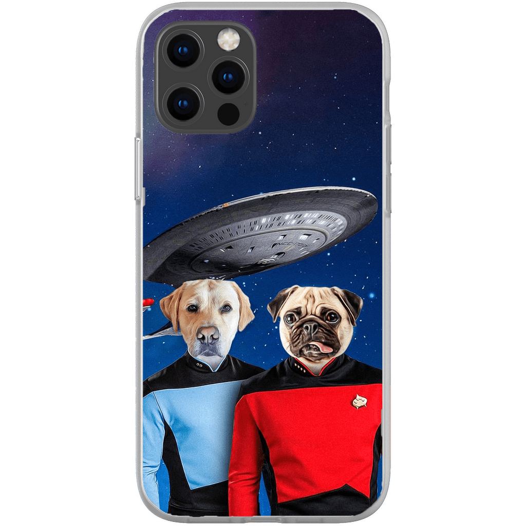 Funda personalizada para teléfono con 2 mascotas &#39;Doggo-Trek&#39;