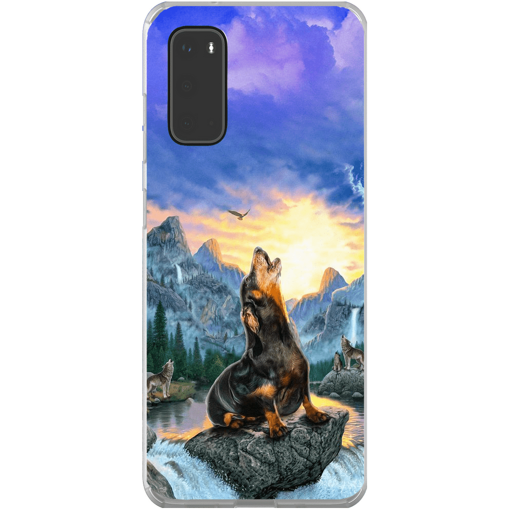 Funda para móvil personalizada &#39;El lobo retro&#39;