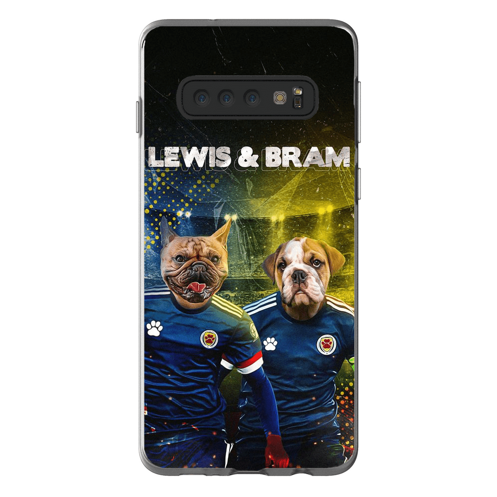 Funda personalizada para teléfono con 2 mascotas &#39;Scotland Doggos&#39;