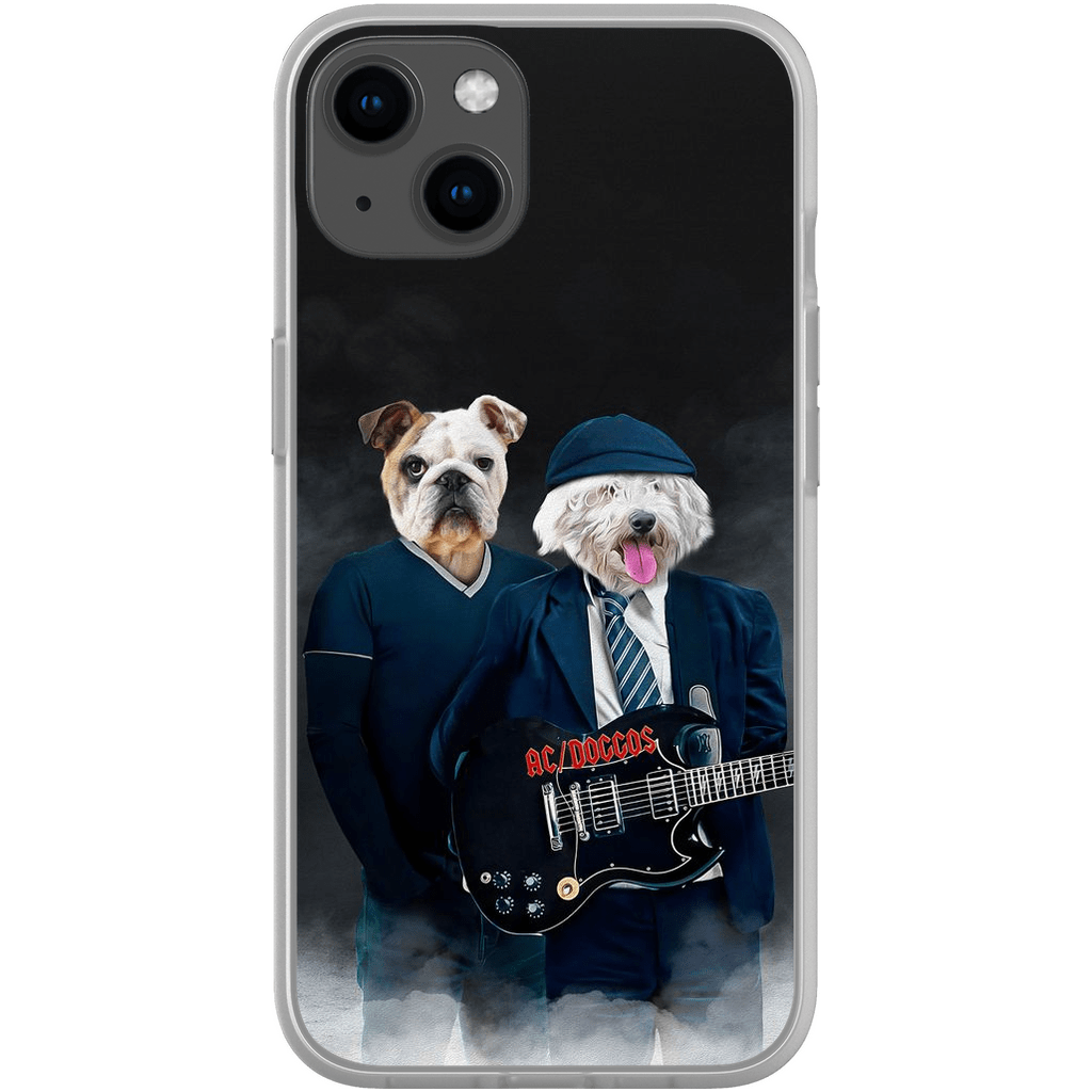 Funda personalizada para teléfono con 2 mascotas &#39;AC/Doggos&#39;