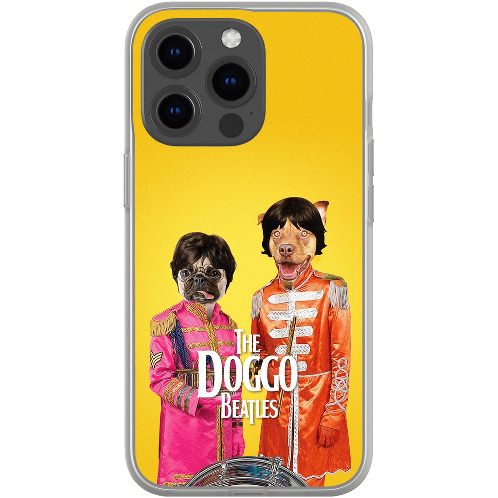 Funda personalizada para teléfono con 2 mascotas &#39;The Doggo Beatles&#39;